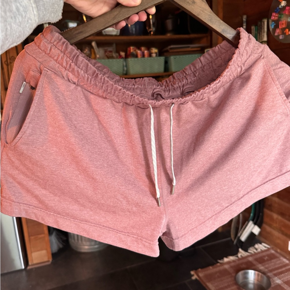 Vuori Women's Dusty Rose Athletic Lounge Shorts